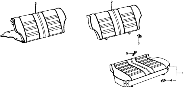 1977 Honda Civic Rear Seat Diagram