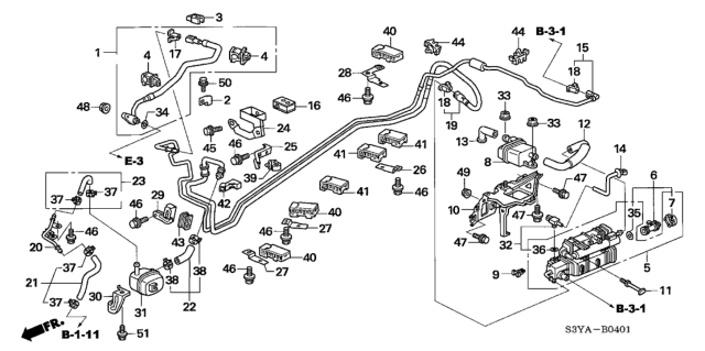 2006 Honda Insight Bracket, Canister Diagram for 17358-S3Y-A50