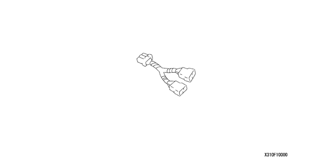 2008 Honda S2000 Audio Sub-Harness (2-Port) Diagram