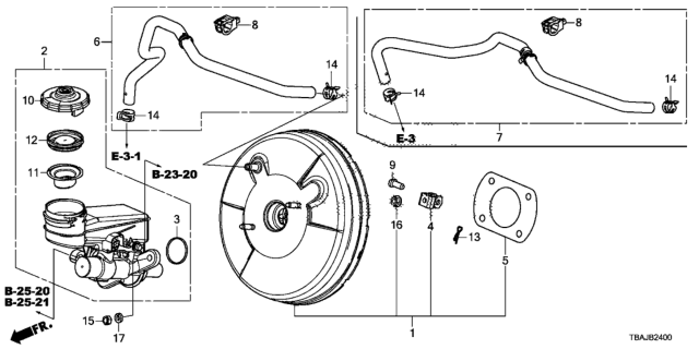 2019 Honda Civic Power Set, Master (10") Diagram for 01469-TBF-A00