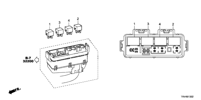 2017 Honda Clarity Electric 4 Door TRNG (CLARITY ELC) KA 1AT Control Unit (Motor Room) Diagram 3