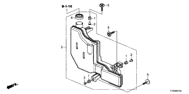 2018 Honda HR-V 5 Door LX (2WD GUADALAJARA) KA 6MT Resonator Chamber Diagram