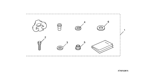2015 Honda Civic 4 Door MX (HYBRID NV LE HS) KA CVT Cargo Hook Diagram