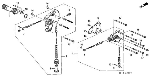 1997 Honda Civic AT Regulator (A4RA) Diagram