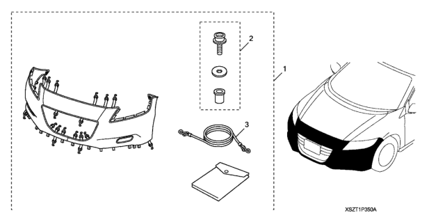 2013 Honda CR-Z Nose Mask (Full) Diagram