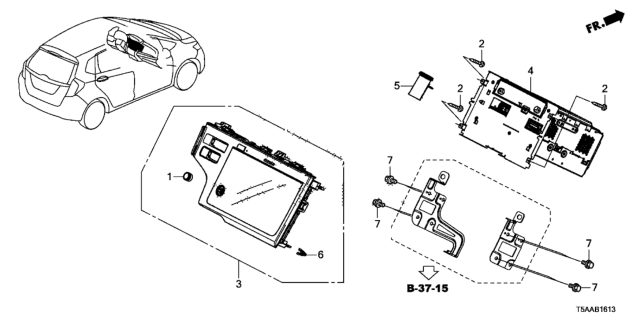 2020 Honda Fit Audio Unit Diagram