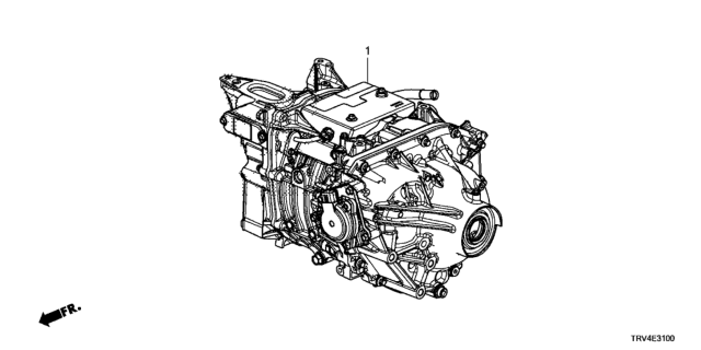 2017 Honda Clarity Electric 4 Door TRNG (CLARITY ELC) KA 1AT Motor - Transmission Diagram