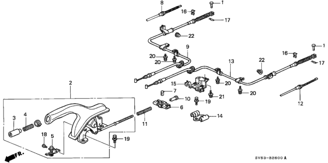 1995 Honda Accord Parking Brake Diagram