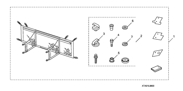 2008 Honda Accord 2 Door EXL-V6 KA 6MT Cargo Net Diagram