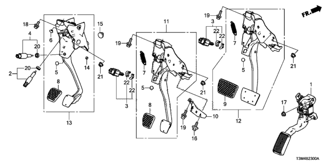 2017 Honda Accord Pedal Diagram