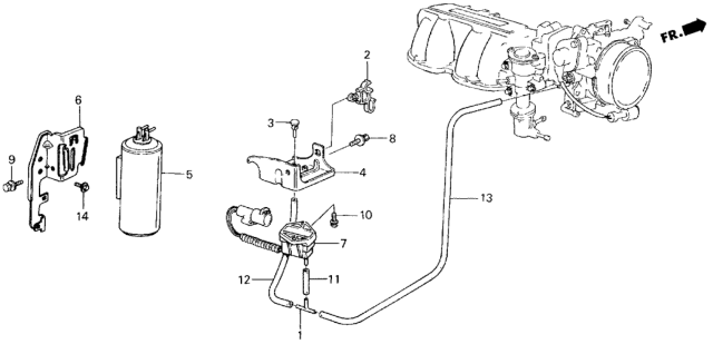 1987 Honda Civic Vacuum Tank Diagram