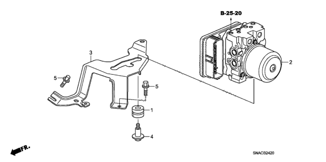 2010 Honda Civic VSA Modulator Diagram