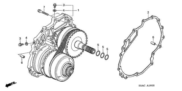 2005 Honda Civic CVT Intermediate Plate (CVT) Diagram