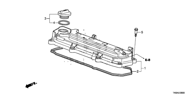 2013 Honda Fit Cylinder Head Cover Diagram