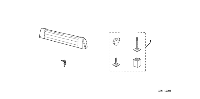 2004 Honda Accord 4 Door LX (V6) KA 5AT Ski Attachment Diagram