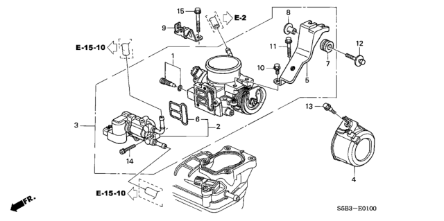 2004 Honda Civic Bolt, Flange (6X35) Diagram for 90002-PZA-003