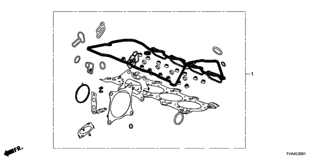 2019 Honda Accord Gasket Kit, Cylinder Head Diagram for 06110-6B2-A00