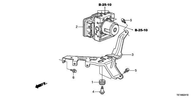 2012 Honda Accord VSA Modulator Diagram