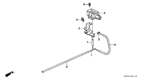 1993 Honda Civic Joint (3.5) (Three-Way) Diagram for 36010-PR3-J21