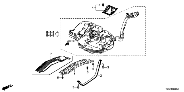 2020 Honda Civic Fuel Tank Guard Diagram