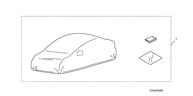 2014 Honda Accord Hybrid 4 Door HYBRID KA CVT Car Cover Diagram