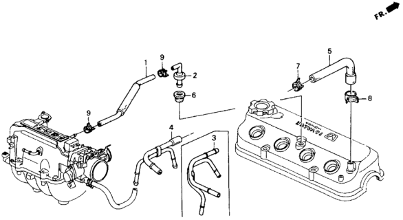 1990 Honda Accord Breather Tube Diagram