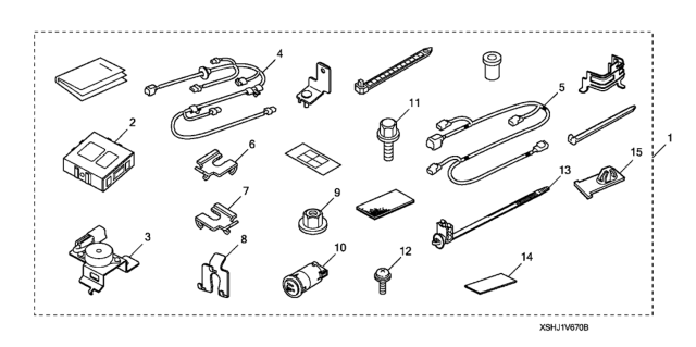 2008 Honda Odyssey 5 Door EXL KA 5AT Back-Up Sensor (Attachment) Diagram