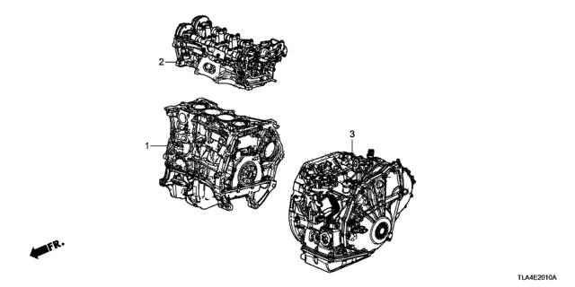 2021 Honda CR-V Engine Assy. - Transmission Assy. Diagram