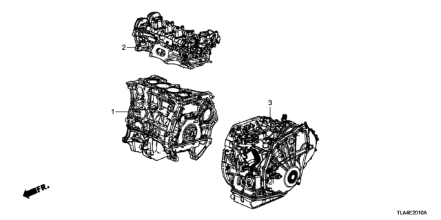 2019 Honda CR-V GENERAL ASSY., CYLINDER BLOCK Diagram for 10002-5SJ-A00