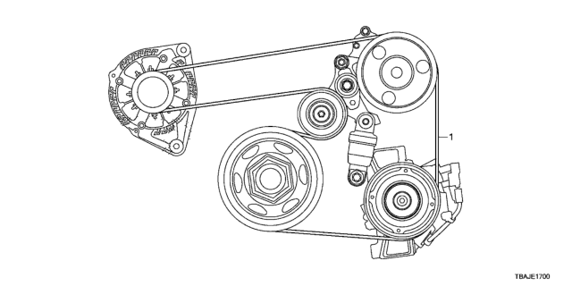 2018 Honda Civic Alternator Belt Diagram