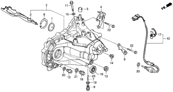 1995 Honda Del Sol Cap, Breather Diagram for 21396-P80-000