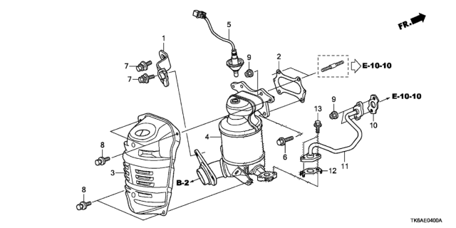 2013 Honda Fit Converter, Cc Diagram for 18190-RP3-A10