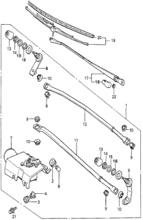 1981 Honda Accord Rod B, Connecting Diagram for 38415-671-661