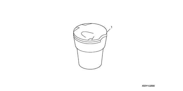 2016 Honda Civic Ashtray, Cup Holder Type Diagram for 08V25-TBA-110