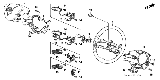 2008 Honda Civic Garnish A *NH618L* (UH DARK GUN METALLIC) Diagram for 78540-SNA-A81ZB