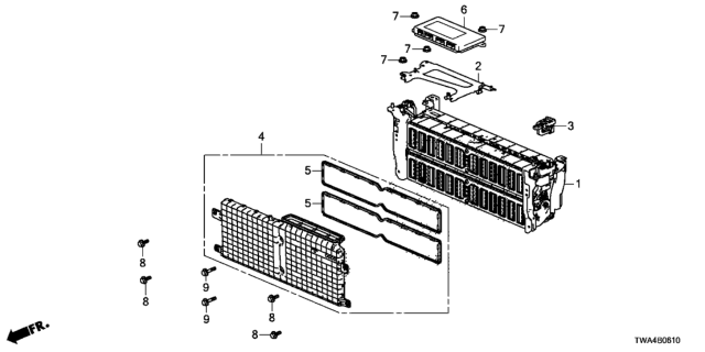 2018 Honda Accord Hybrid Battery Pack Diagram