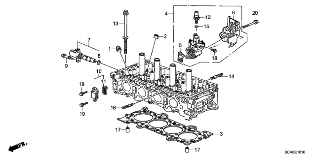 2011 Honda Element VTC Oil Control Valve Diagram