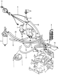 1980 Honda Civic Control Valve Diagram