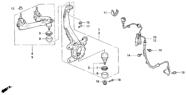 1997 Honda Odyssey Knuckle Diagram