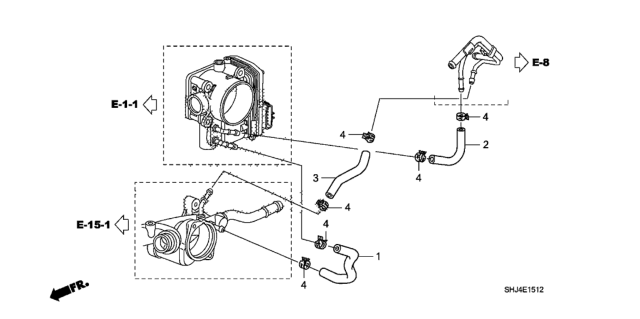 2008 Honda Odyssey Water Hose Diagram