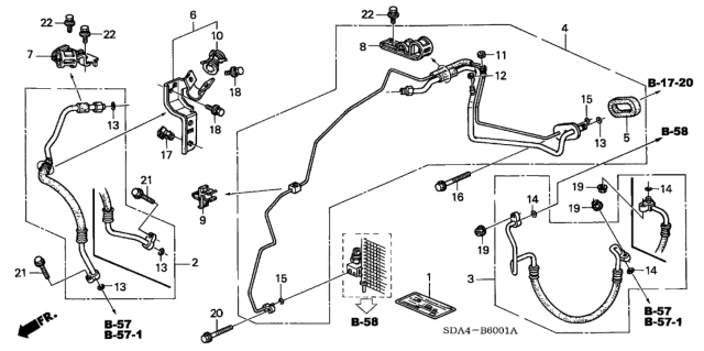 2006 Honda Accord Cap, Valve (H) Diagram for 80865-SDA-A11