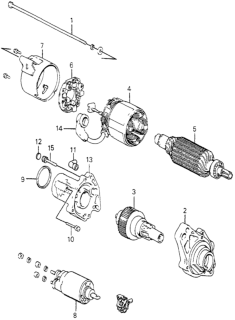 1983 Honda Accord Cover, Gear Diagram for 31203-PC2-006