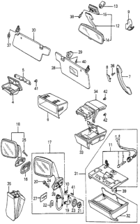 1981 Honda Prelude 2 Door ** KA HMT Mirror Diagram