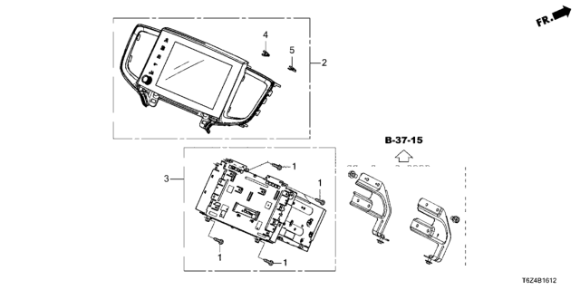 2021 Honda Ridgeline Display Audio Unit Diagram