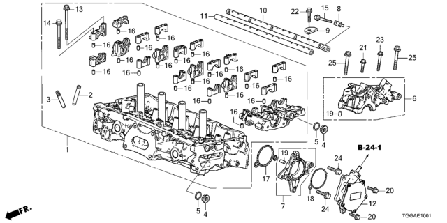 2021 Honda Civic Cylinder Head Diagram