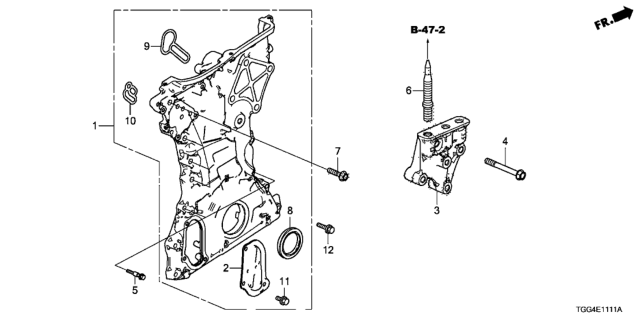 2020 Honda Civic Chain Case Diagram