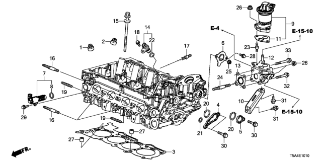 2015 Honda Fit EGR Valve Diagram