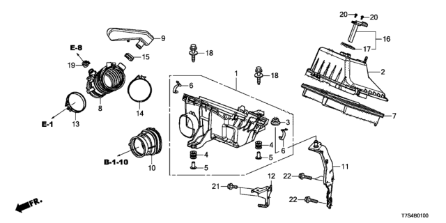 2016 Honda HR-V Air Cleaner Diagram