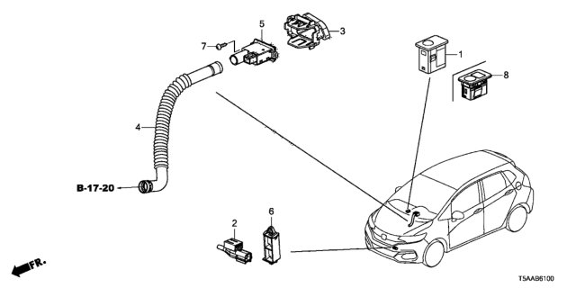 2020 Honda Fit A/C Sensor Diagram