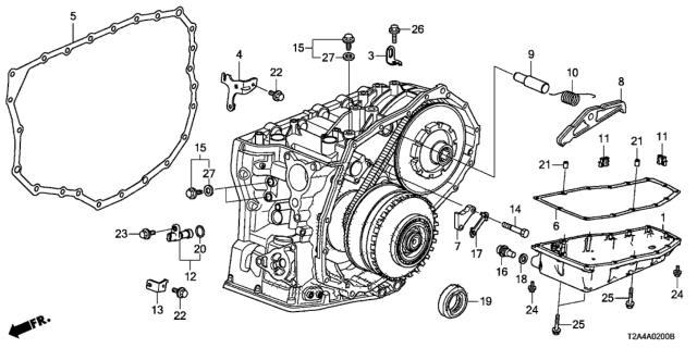 2014 Honda Accord Pan, Oil Diagram for 21151-RJ2-000